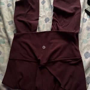 Lululemon Maroon Aligns